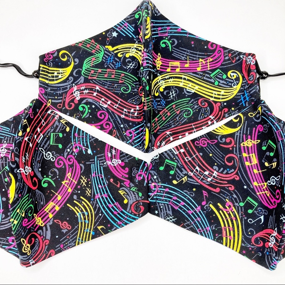 Music Notes Face Mask Adult Reusable UNISEX